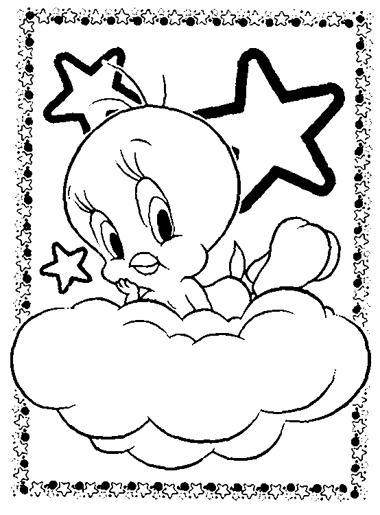 Tweety Bird Coloring in Pages 12