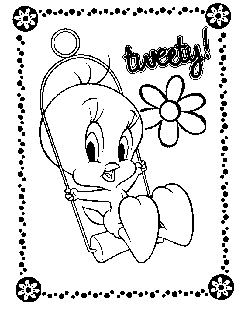 Tweety Bird Coloring in Pages 3