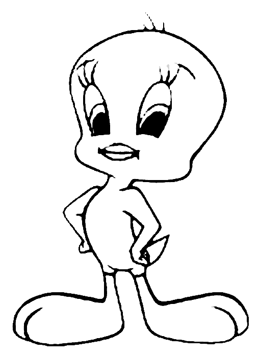 Tweety Bird Coloring in Pages 8