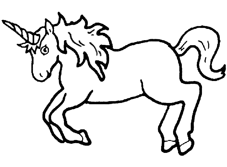 Unicorn Coloring in Pages 2