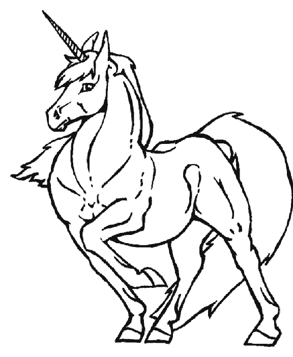 Unicorn Coloring in Pages 6