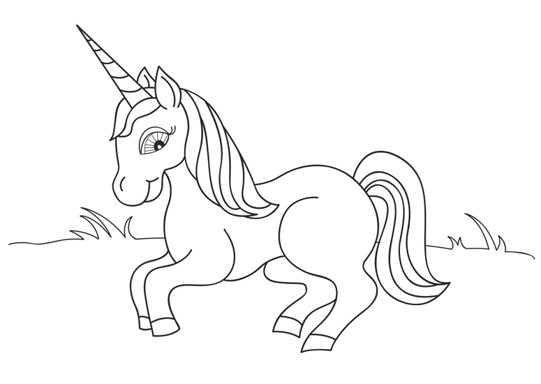 Unicorn Coloring in Pages 8