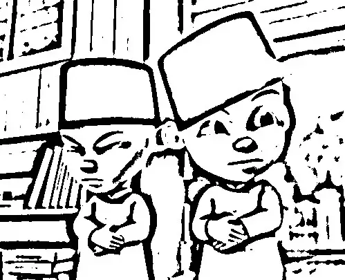 Upin Ipin Coloring in Pages 3