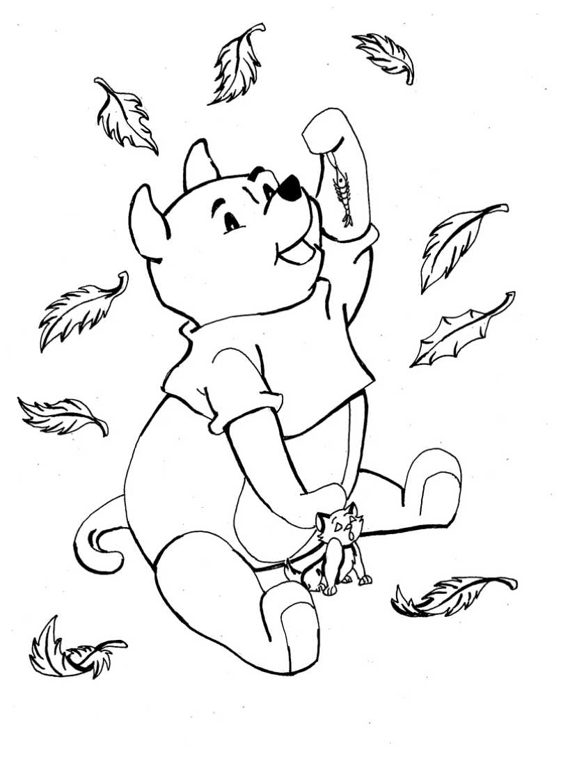 Winnie The Pooh Coloring in Pages 3