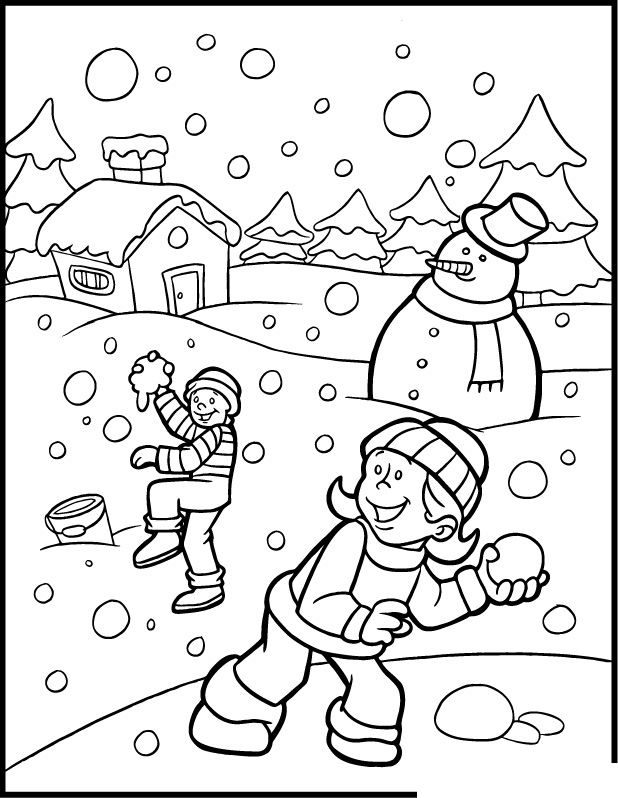 Winter Coloring in Pages 12