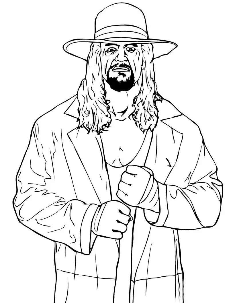 WWE Coloring in Pages 2